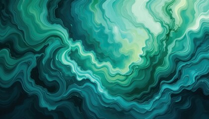 Fototapeta premium Dynamic abstract patterns digital art fluid composition virtual space aerial perspective