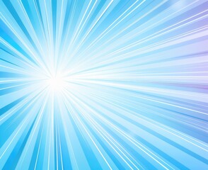 Obraz premium Radiant blue light rays emanating from a bright center.