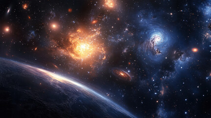 space background with stars