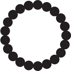 Dots in circle form. Design elements