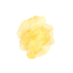 a yellow ink isolated on white
