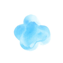 blue isolated on white