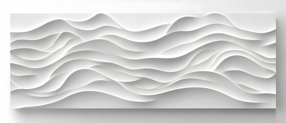 White wave texture wall art