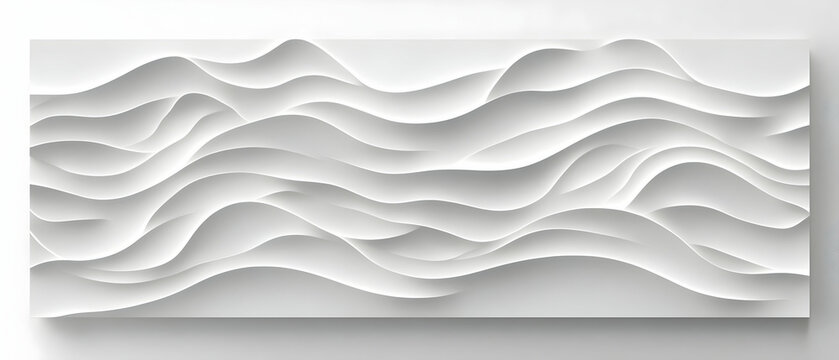 White wave texture wall art