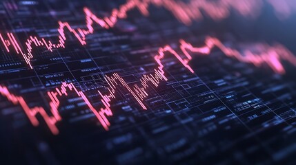 ahmadwahyuutomo776@gmail.com Futuristic stock market visualization featuring cyber-enhanced design elements in an engaging graphic format.