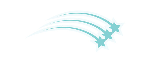 Y2K retro star sticker. Abstract Comet cosmic shape with a glow effect. This aesthetic design features a nostalgic 90s vibe, ideal for trendy decorations or unique collections.