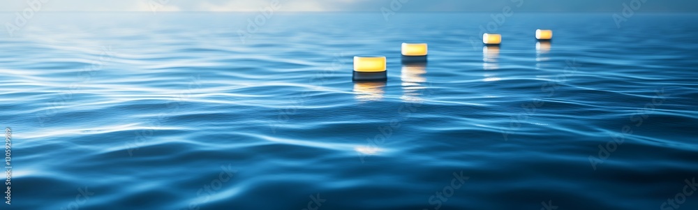 Leinwandbilder ahmadwahyuutomo776@gmail.com futuristic wave energy farm harnessing ocean power for renewable energy