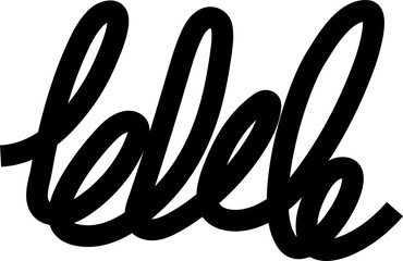 Spiral and swirl bold line. Design decoration