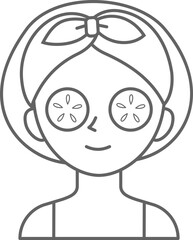 여자얼굴 피부관리 뷰티 케어