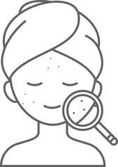 여자얼굴 피부관리 뷰티 케어