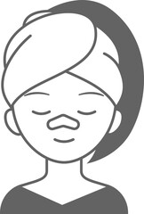 여자얼굴 피부관리 뷰티 케어