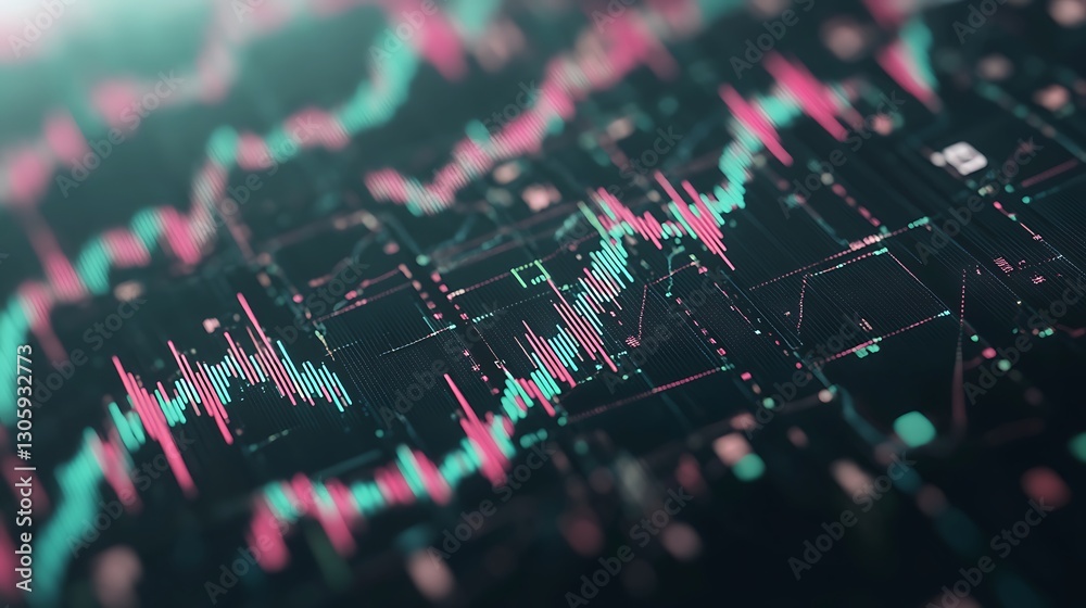 Fototapete ahmadwahyuutomo776@gmail.com Global finance visualization featuring glowing interconnected elements in a sleek design.