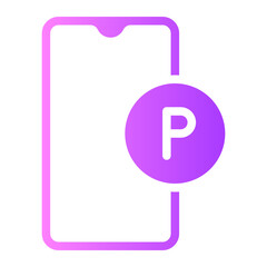smartphone gradient icon