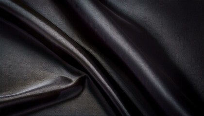 Fototapeta premium a small dark black pattern on silk fabric creating a textured background with a unique combination of lines colors and shadows perfect for a copy space image