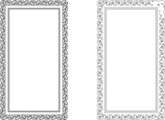 vector illustration sketch design frame ornament decoration classic vintage ethnic traditional