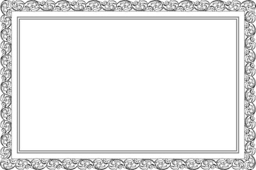 vector illustration sketch design frame ornament decoration classic vintage ethnic traditional 