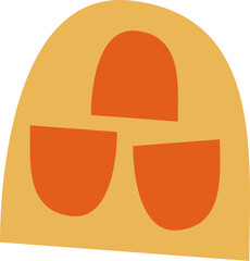 Mid Century Floral Element Set