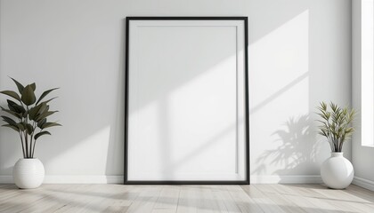 Minimalist art display modern interior photography bright room straight on aesthetic appeal