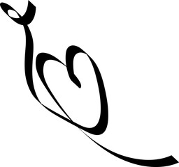 Ribbons heart shapes, valentine, celebration, love