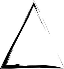 Triangle frame brush strokes