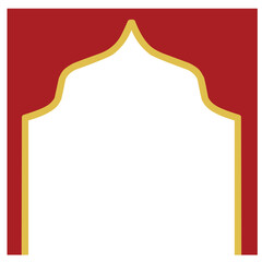 Red Frame for Ramadan