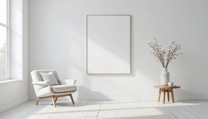 Empty gallery space modern studio interior design minimalist bright conceptual