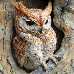 owl on a tree