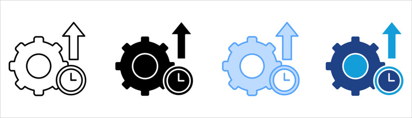 Productivity  Icon Set Multiple Style Collection