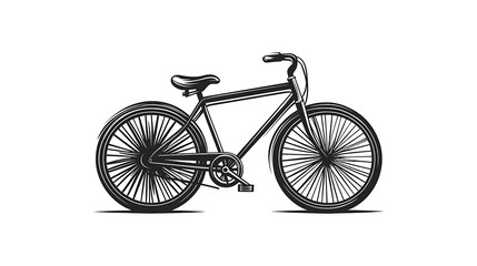 Fototapeta premium Classic Bicycle Silhouette Graphic