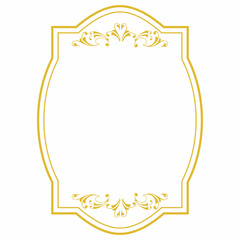 美しい金色のフレーム素材