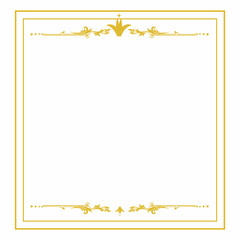 美しい金色のフレーム素材