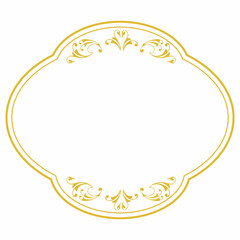 美しい金色のフレーム素材