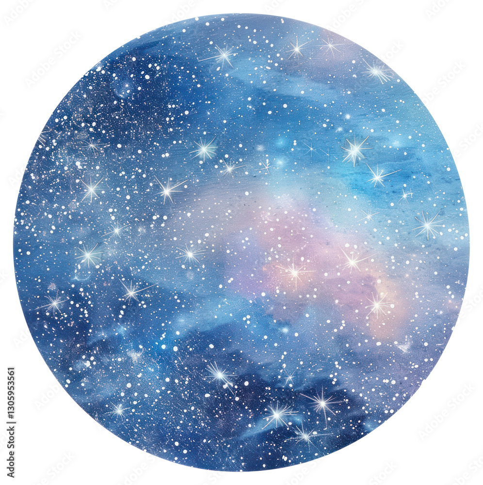 Wall mural ethereal cosmic starry sky