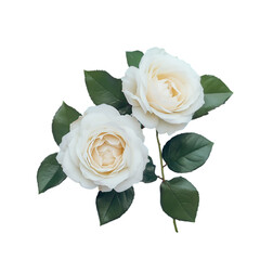 Fototapeta premium Timeless Elegance A Stunning White Rose On A wight Background 