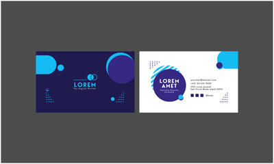 Circle Colorfull Card Visit