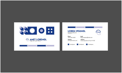 Minimal 3D Shape Card Visit