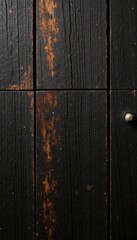 Fototapeta premium Dark wood grain, etched abstract lines, rustic texture, monochrome, weathered, natural