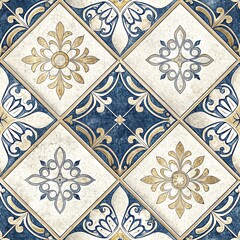 Elegant Seamless Decorative Tile Patterns for Aesthetic Home Interior Design