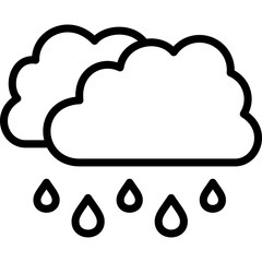 rainy cloud icon