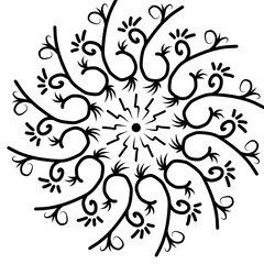 simple vector handmade ornament design