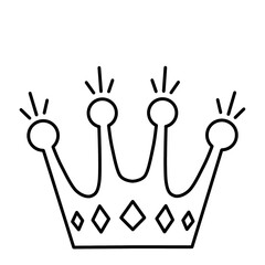 very luxurious queen crown vector