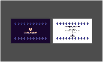 Floral Purple Business Card
