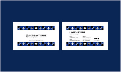 Geometric Retro Business Card