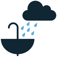 Rainwater collecting icon with a water droplet and container, symbolizing water conservation, sustainability, and eco-friendly resource management. Ideal for environmental and sustainable living