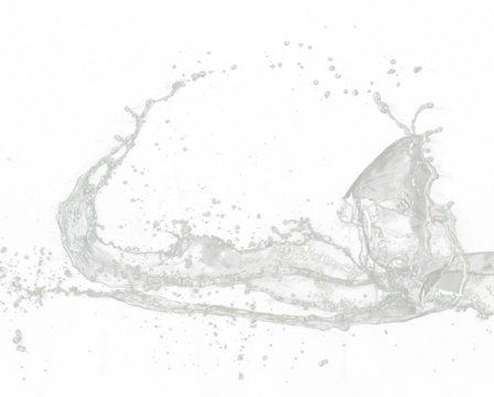 Throwing water to object make curve drop splash in explosion motion. Black background isolated. Throwing Splatter Water splash hit on object to create shape form fluttering in droplet and wave