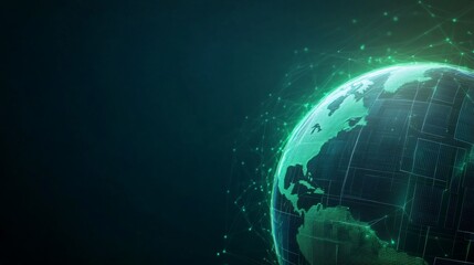Global network, digital earth, abstract design