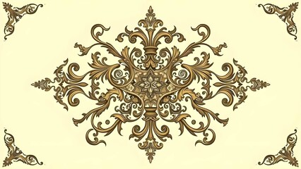 The image showcases a classic damask pattern, characterized by its intricate, repeating design