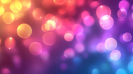 Obraz premium bokeh lights with a smooth gradient transition of hues 