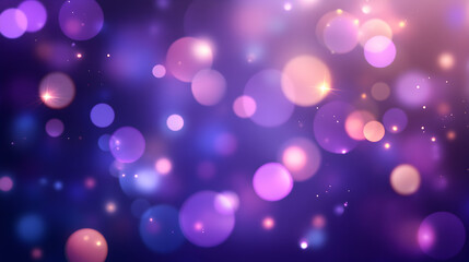 and violet bokeh with softly blurred light spots 