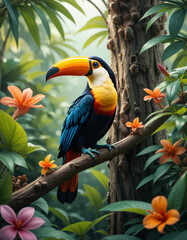 Vibrant Beauty: The Bold Colors and Charisma of Toucans